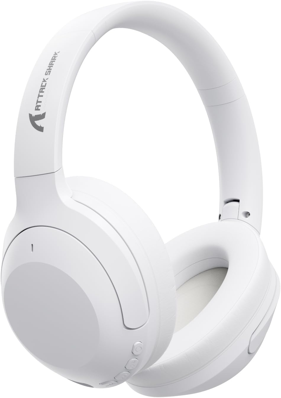 Attack Shark G300 Dual-Mode Lightweight Gaming Headset,Noise Cancelling Headphone with Hifi Stereo Sound Mic,20+Hr Battery,Rechageable over Ear Headset for PC Mac Mobile Game Travel Home Office-Black