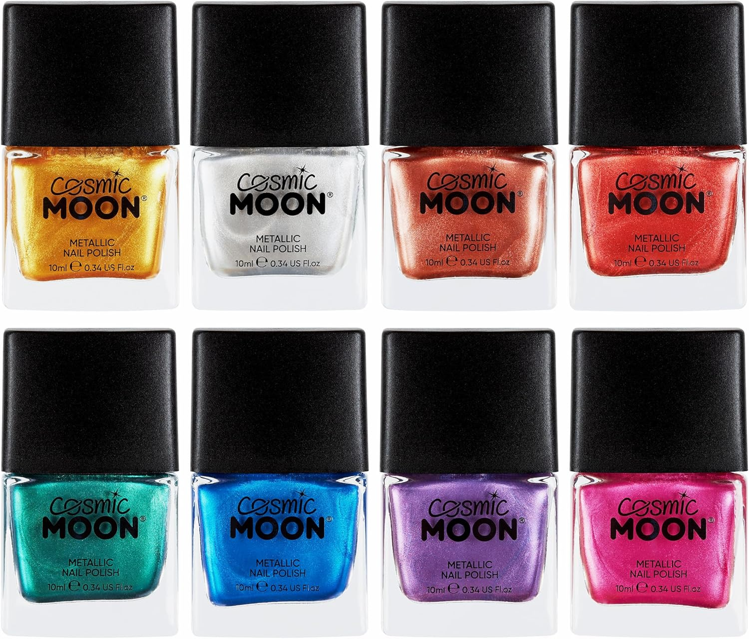 Cosmic Moon - Metallic Nail Polish - 14Ml - for Mesmerising Metallic Nails - Gold - Blue image number 5