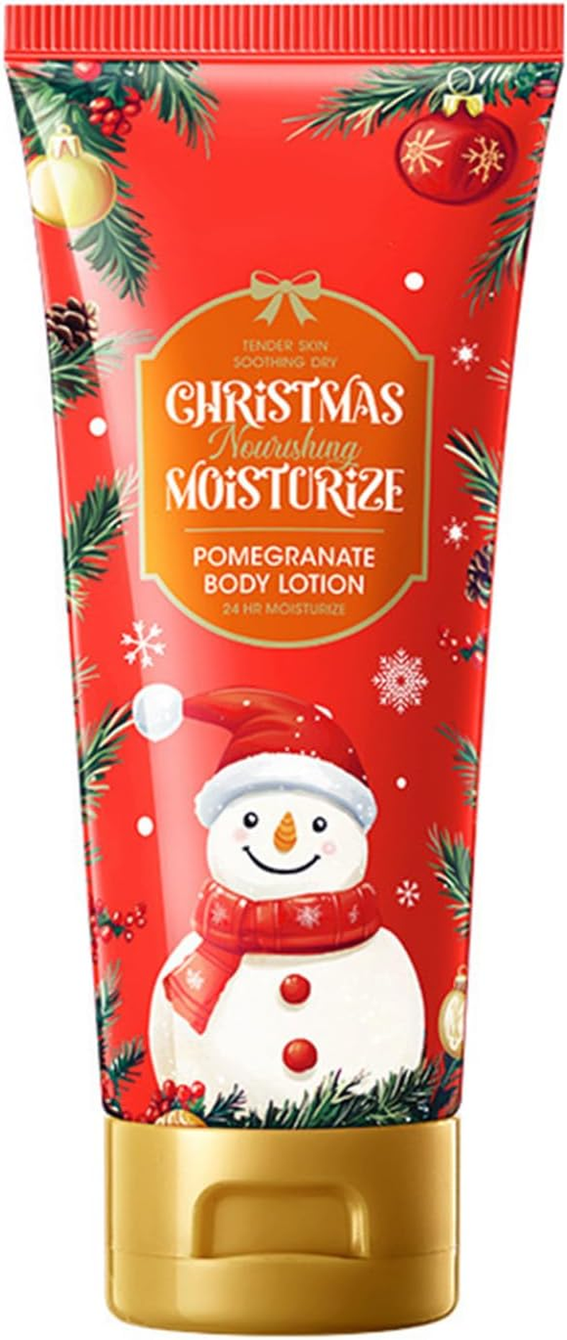 Hedmy Christmas Body Lotion with Pomegranate Shea Butter and Coconut Cream for Holiday Skincare Red Pomegranate One Size