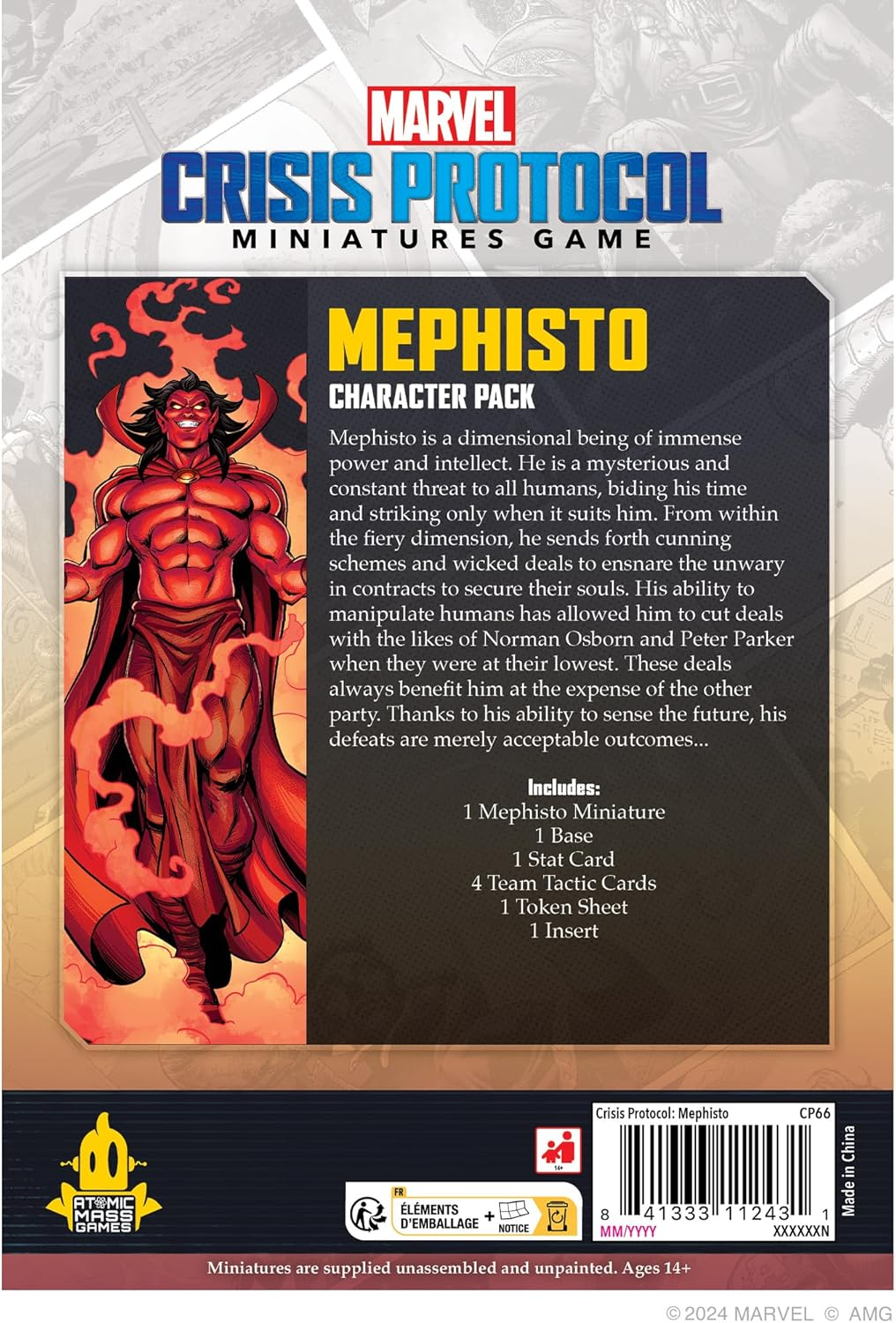 Asmodee North America Embargoed Marvel Mephisto Miniatures Crisis Protocol Game image number 4