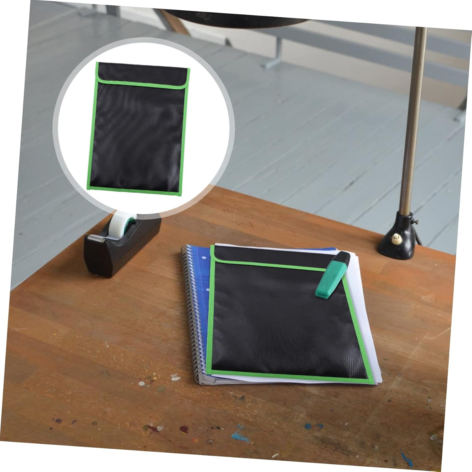 AUTSUPPL Fireproof File Bag Waterproof Document Pouch 37.5X28.5Cm Explosion-Proof Battery Protection Folder for Important Papers image number 6