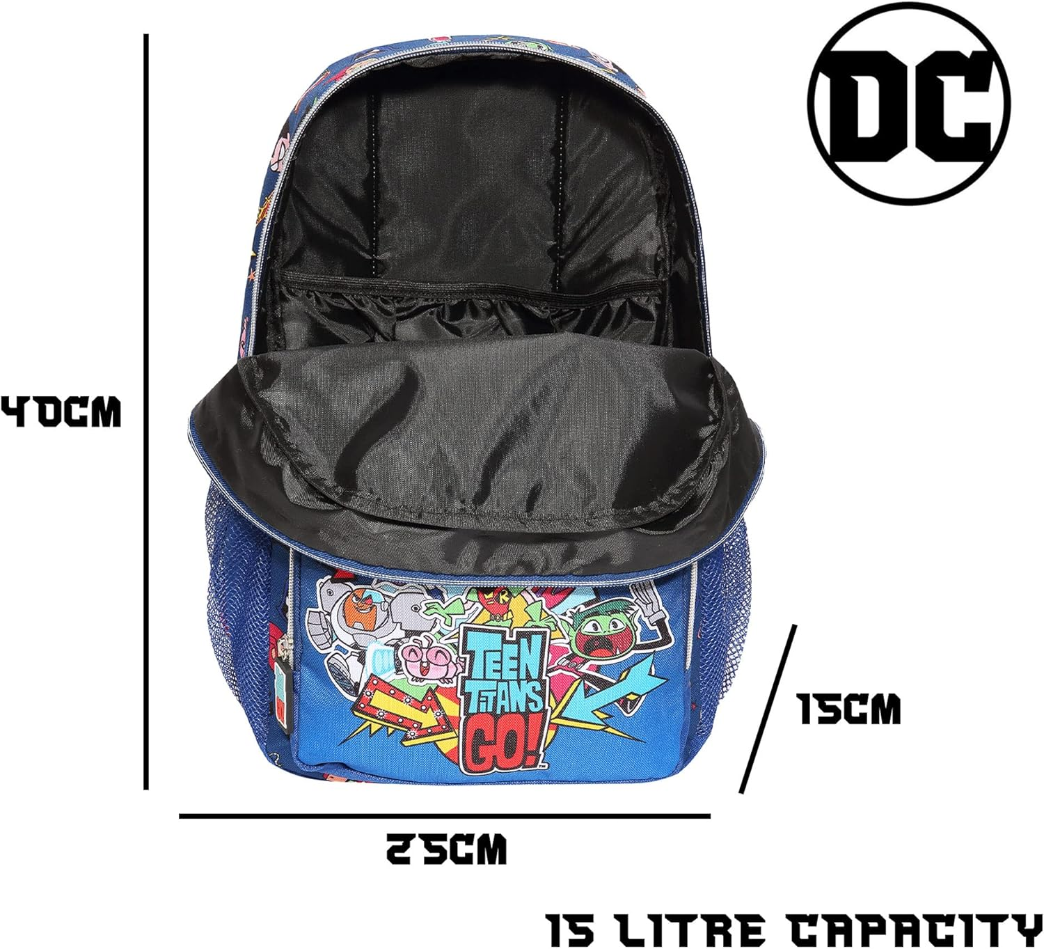 DC Teen Titans Go Characters Backpack, Kids, One Size, Multicoloured, Official Merchandise, Multicoloured, One Size image number 3