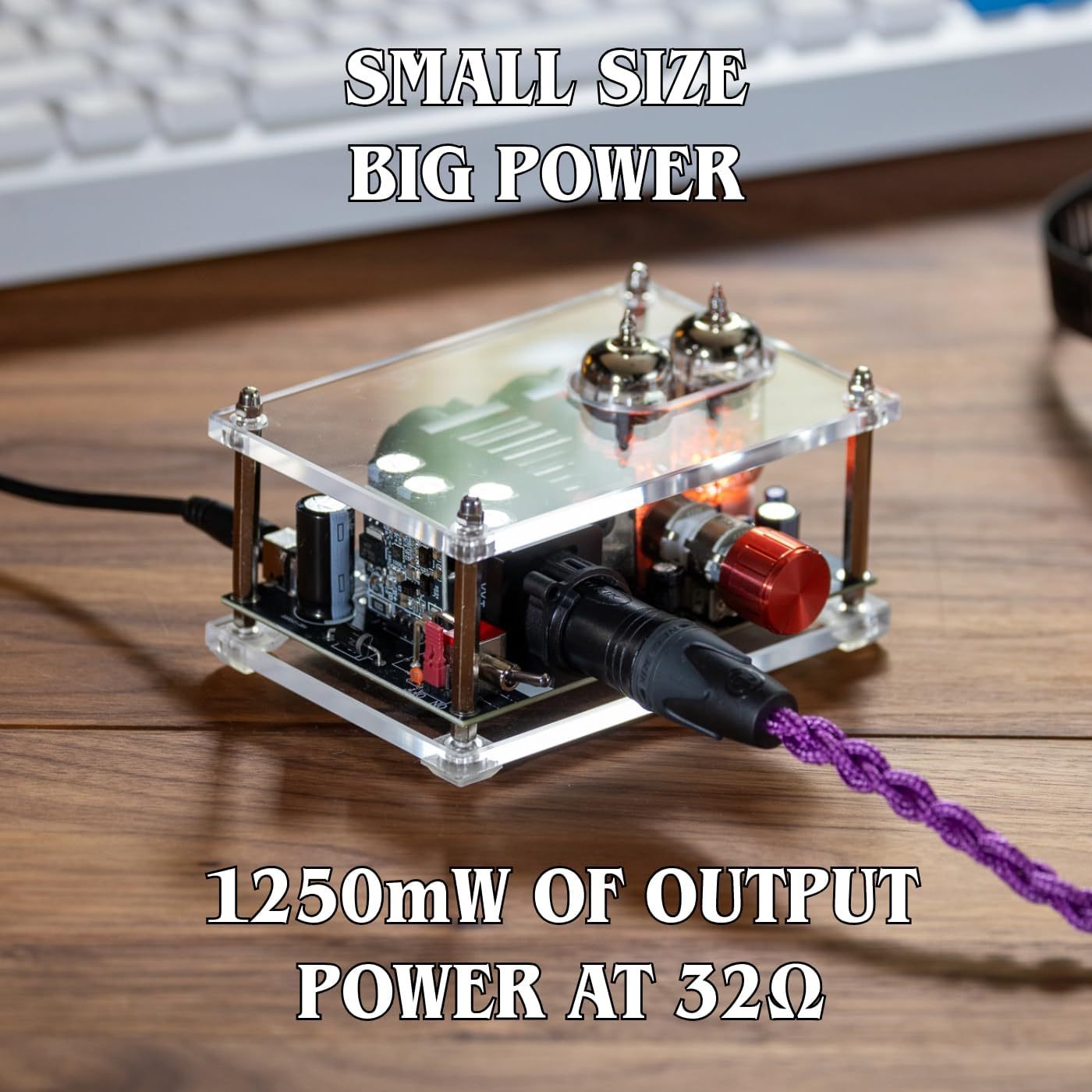 Gremlin Headphone Tube Amplifier - Apos X Community/Class a Balanced for Hifi Desktop Audio/Swappable Tubes 12Au7, 6922 / XLR, 4.4Mm Balanced, 1250 Mw Power/Diy Audio/Loved by Audiophiles image number 2