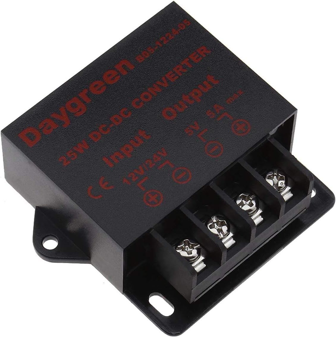 Emagtech DC Power Buck Converter Regulator 12V/24V to 5V 5A 25W Transformer Conversion Module Over-Voltage Over-Current Protection image number 6