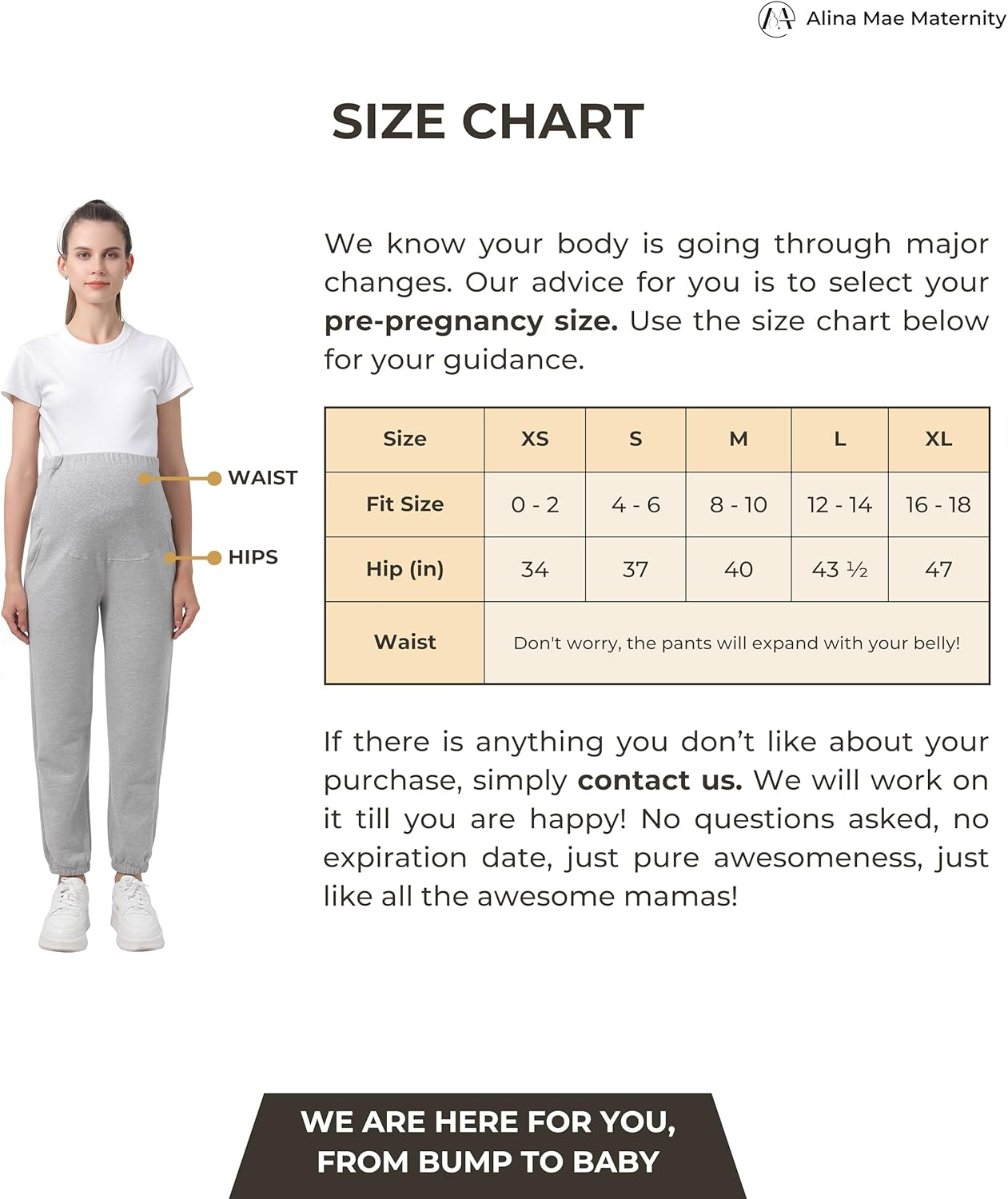 Women'S Maternity Joggers Pregnant Sweatpants Pants Casual Lounge over Belly Gym image number 1