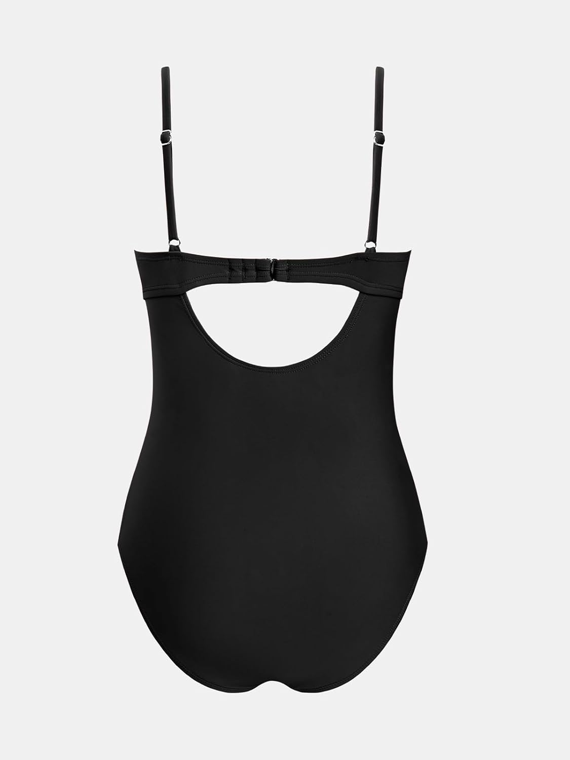 CUPSHE Women'S One Piece Swimsuit Maternity Wrapped Front Ruched Pregnancy Bathing Suit Back Hook Cutout image number 4