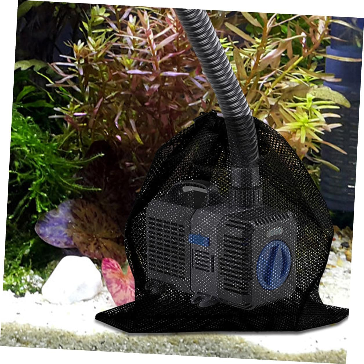 Anneome 4Pcs Large Drawstring Pump Barrier Bags Pool Vacuum Filter Mesh for Outdoor and Swimming Pool Pumps Water Protection with Easy Replacement and High Capacity Design image number 4