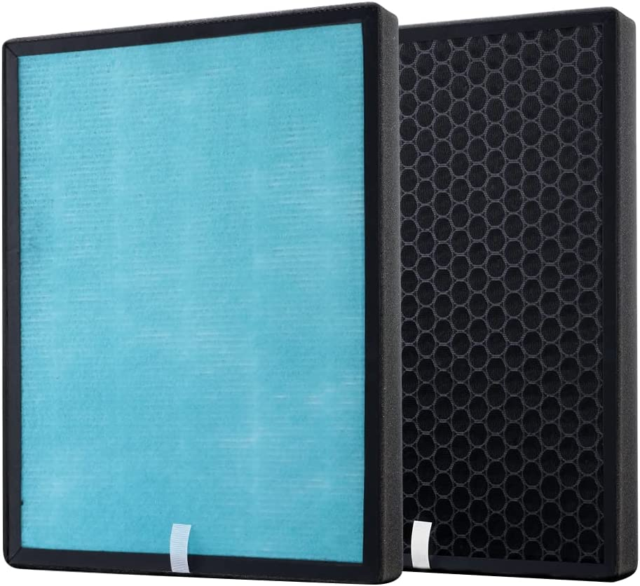 Devanti Air Purifier Replacement, 4 Layer Home Purifiers Hepa Filter Bedroom Freshener Cleaner Carbon Filters Office Kitchen Room Smart Equipment, 24Cm X 3.5Cm X 30Cm Multicoloured image number 4