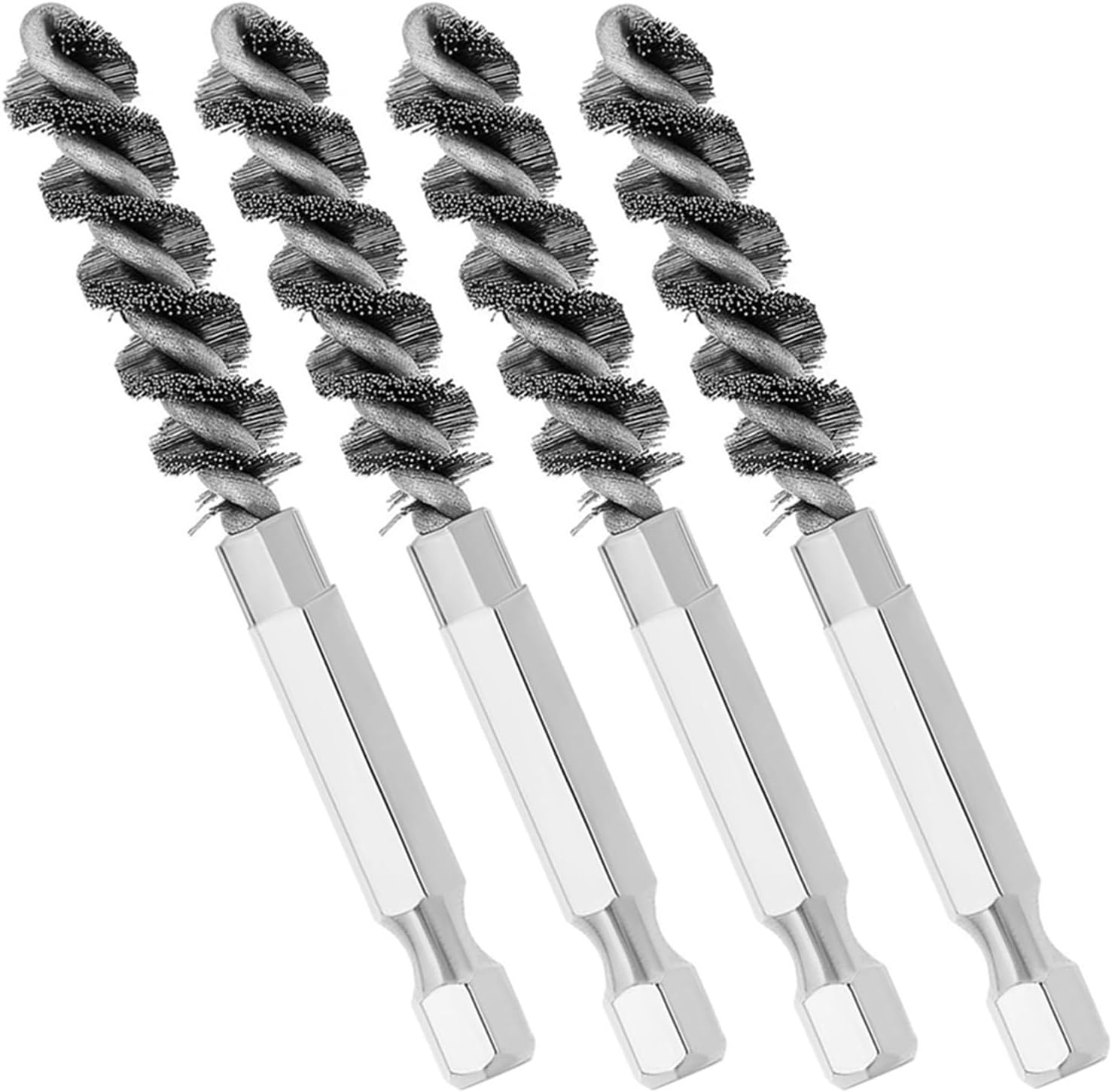 4Pcs Golf Clubs Head Hosel Brush Stainless Steel Golf Club Cleaning Brushes Golf Club Cleaning Tools Accessories Sport Goods Silver image number 1