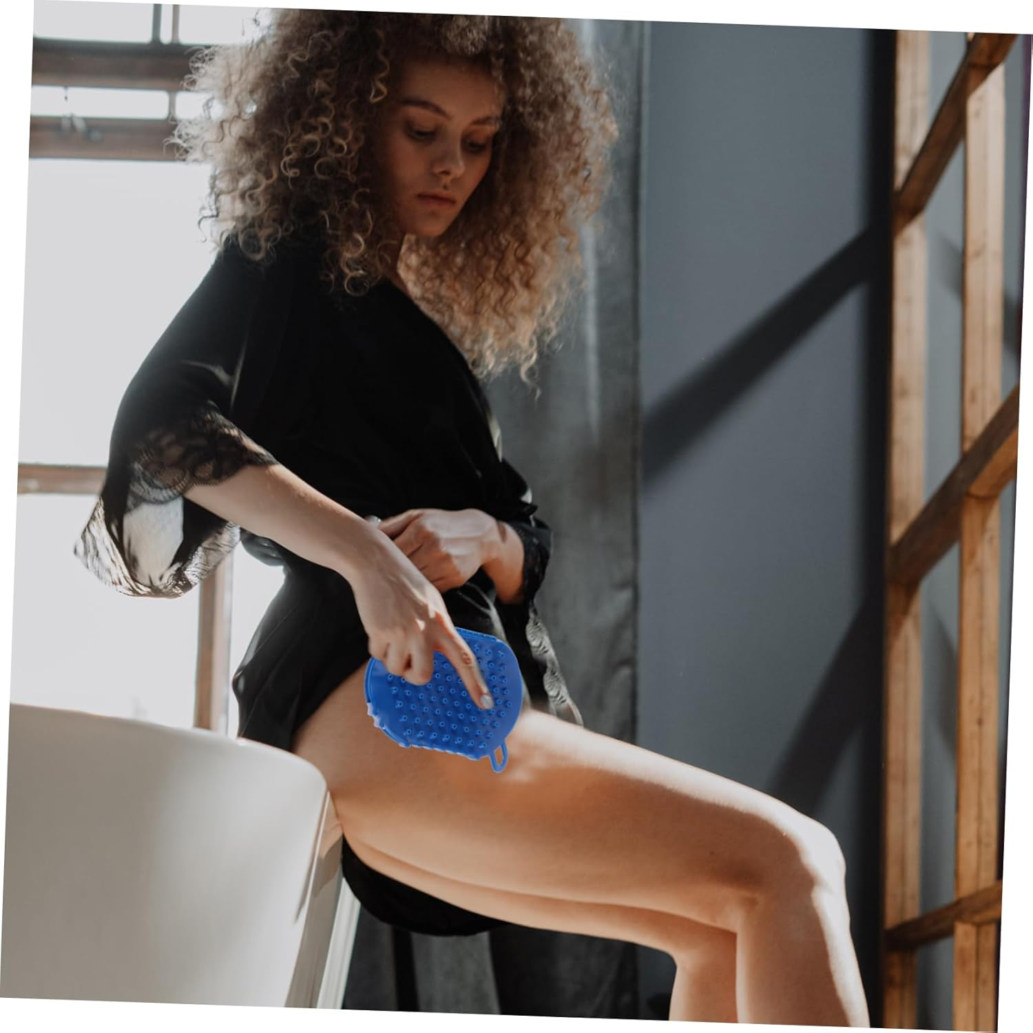 GLEAVI Massage Glove Exfoliator Back Massager Brush Handheld Roller Gloves Body Massage Comb