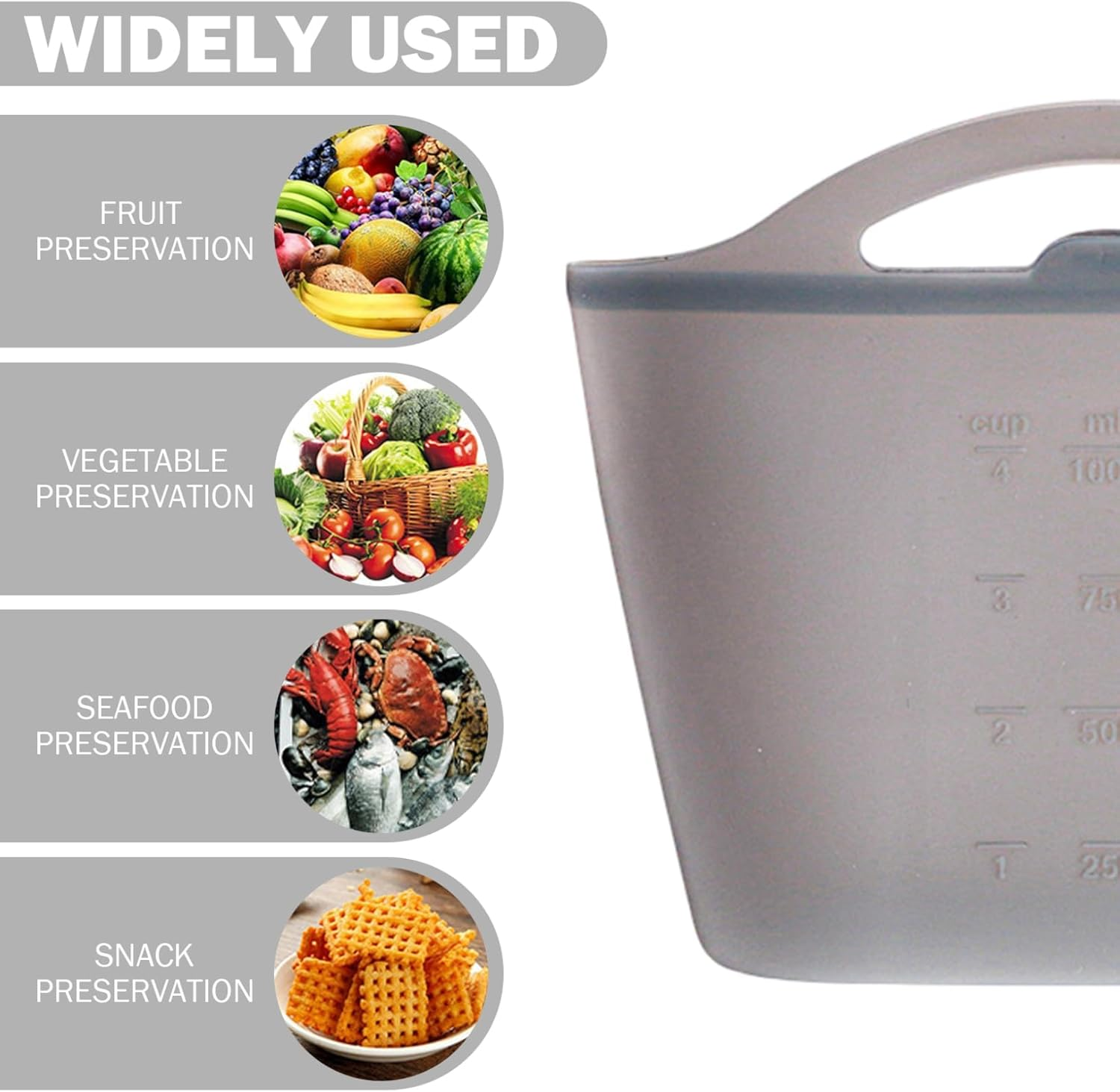 Microwave Sterilizer Bag, 1200Ml Flexible Silicone Microwave Steam Bags, Hanging Leakproof Pacifier Sterilizer with Handle, Steam Bags，2 Pcs