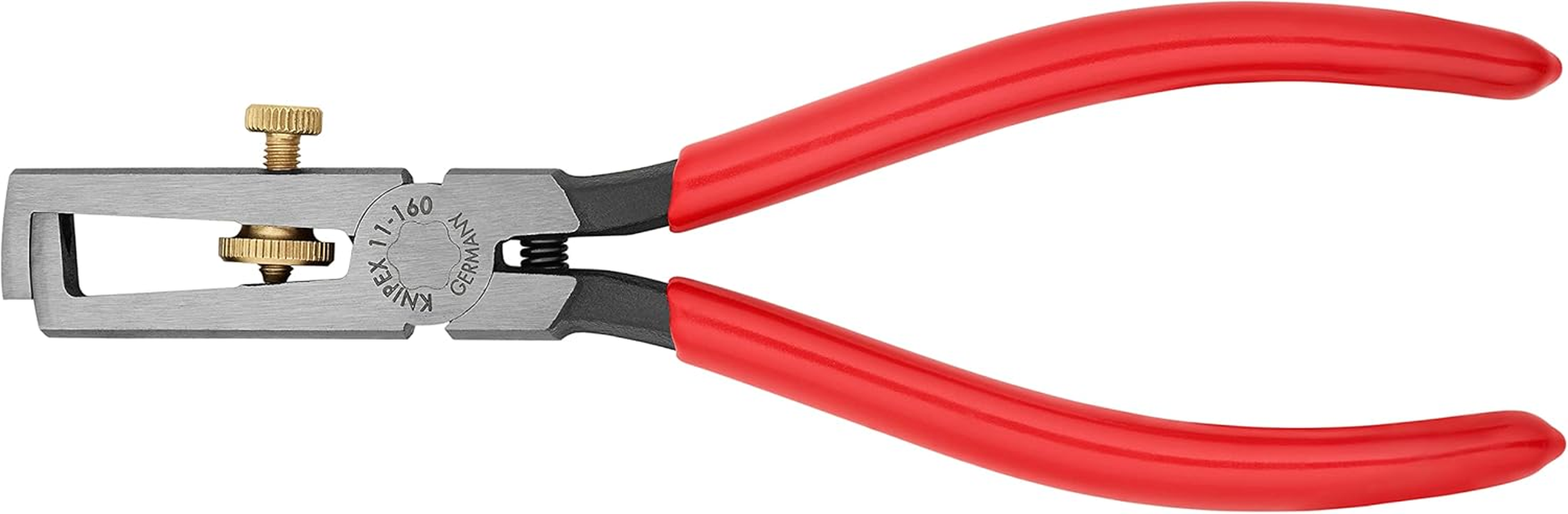 Knipex 11 01 160 SB Insulated Universal Wire Stripper with Opening Spring, 160 Mm Length - On Self-Service Card, Red/Blue, Atramentized image number 3