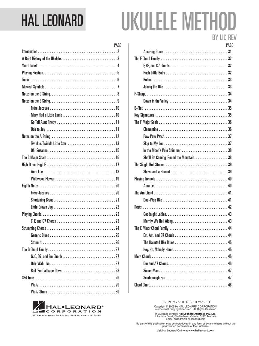 Hal Leonard Ukulele Method Book 1