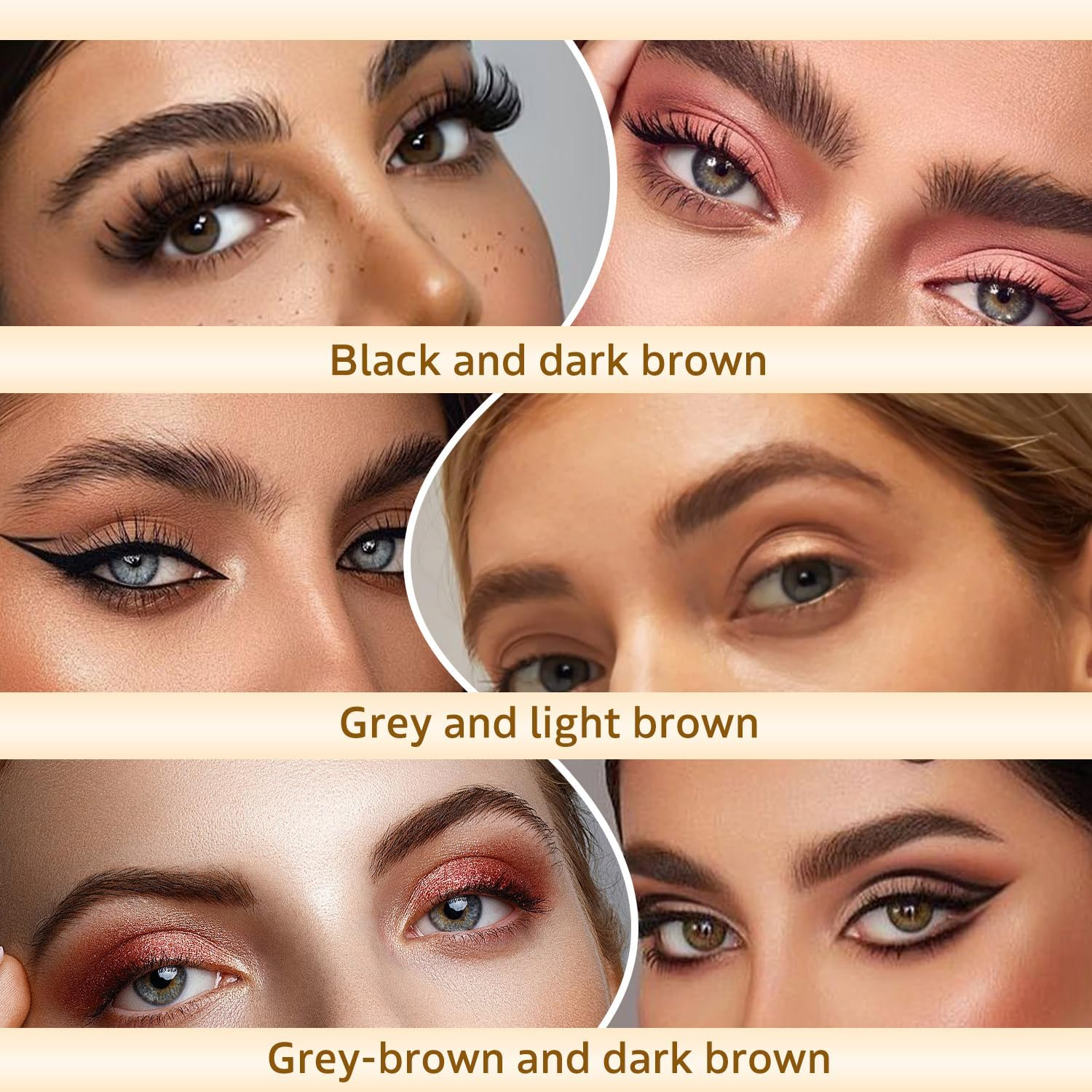 TORMEN 2PCS Micro Brow Pencil, Waterproof,Fine, Dual-Ended with Retractable Tip and Spoolie Brush Suitable for Nique Stylish,Sophisticated Brow Effects for Trend Followers (Gray Brown & Deep Coffee) image number 5