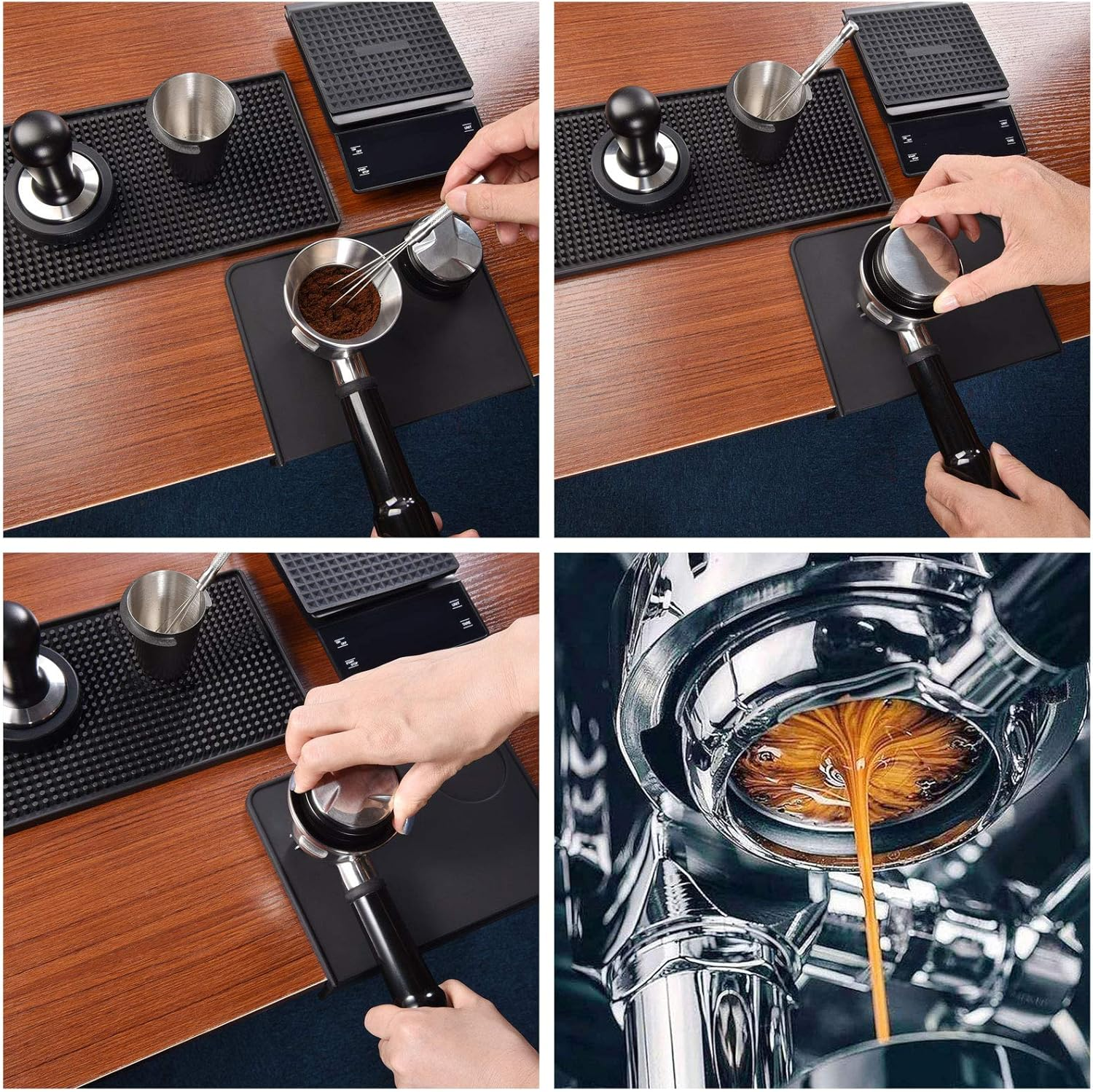 Espresso Coffee Stirrer, MATOW Stainless Steel Mini Whisk for Espresso Stirring Distribution &ndash; Professional Coffee Powder Stirring Tool image number 4