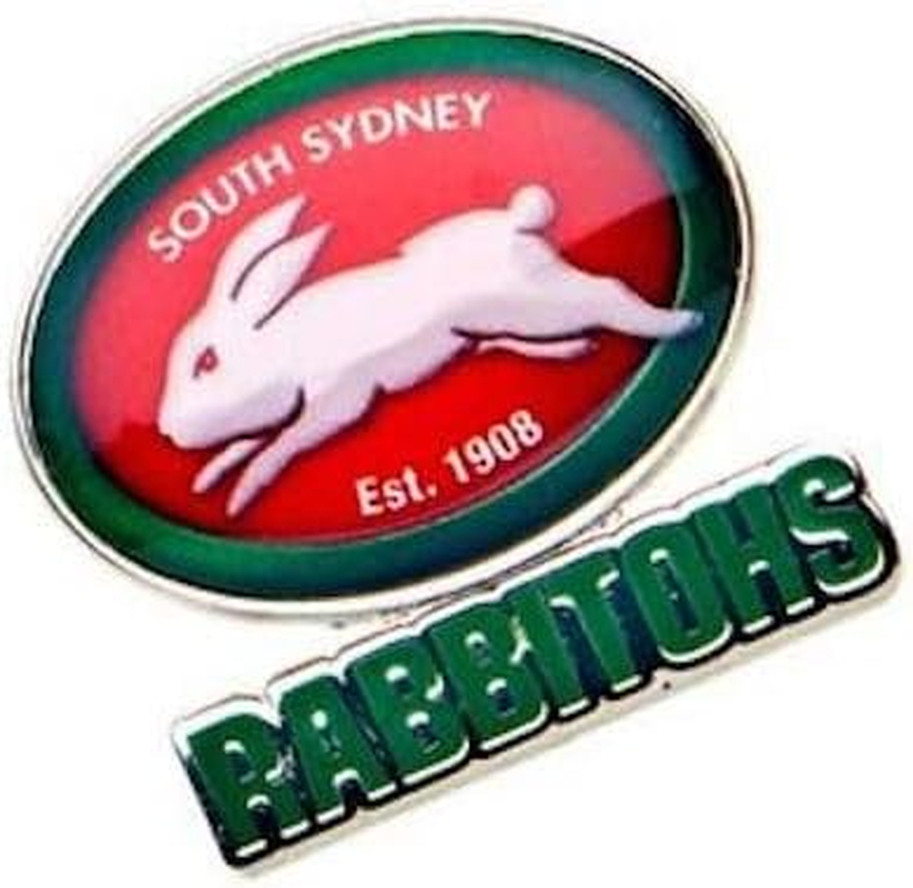 South Sydney Rabbitohs NRL Rugby League Logo Metal Pin Badge