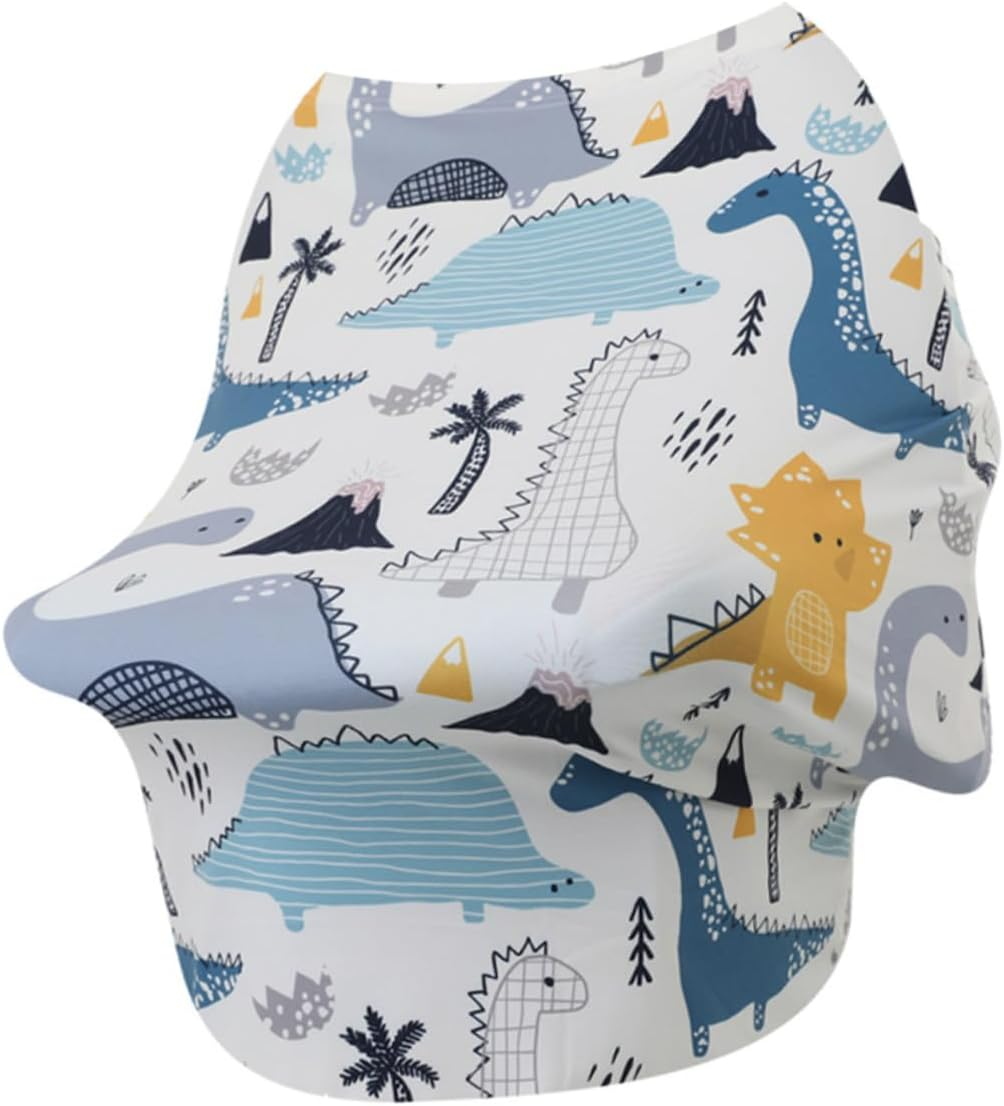 LABRIMP Cotton Multifunctional Nursing Cover Scarf for Breastfeeding and Stroller Use Windproof Stroller Cover and Privacy Cloak Soft Breathable Outdoor Nursing Accessory for Mothers image number 3