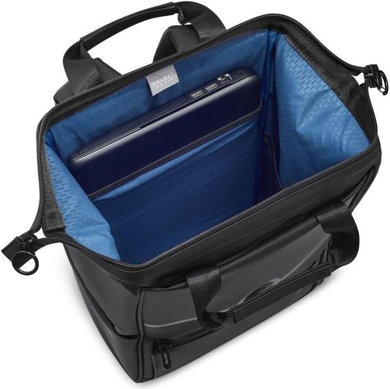 Delsey Turenne Soft Laptop Backpack 14" - Black image number 3