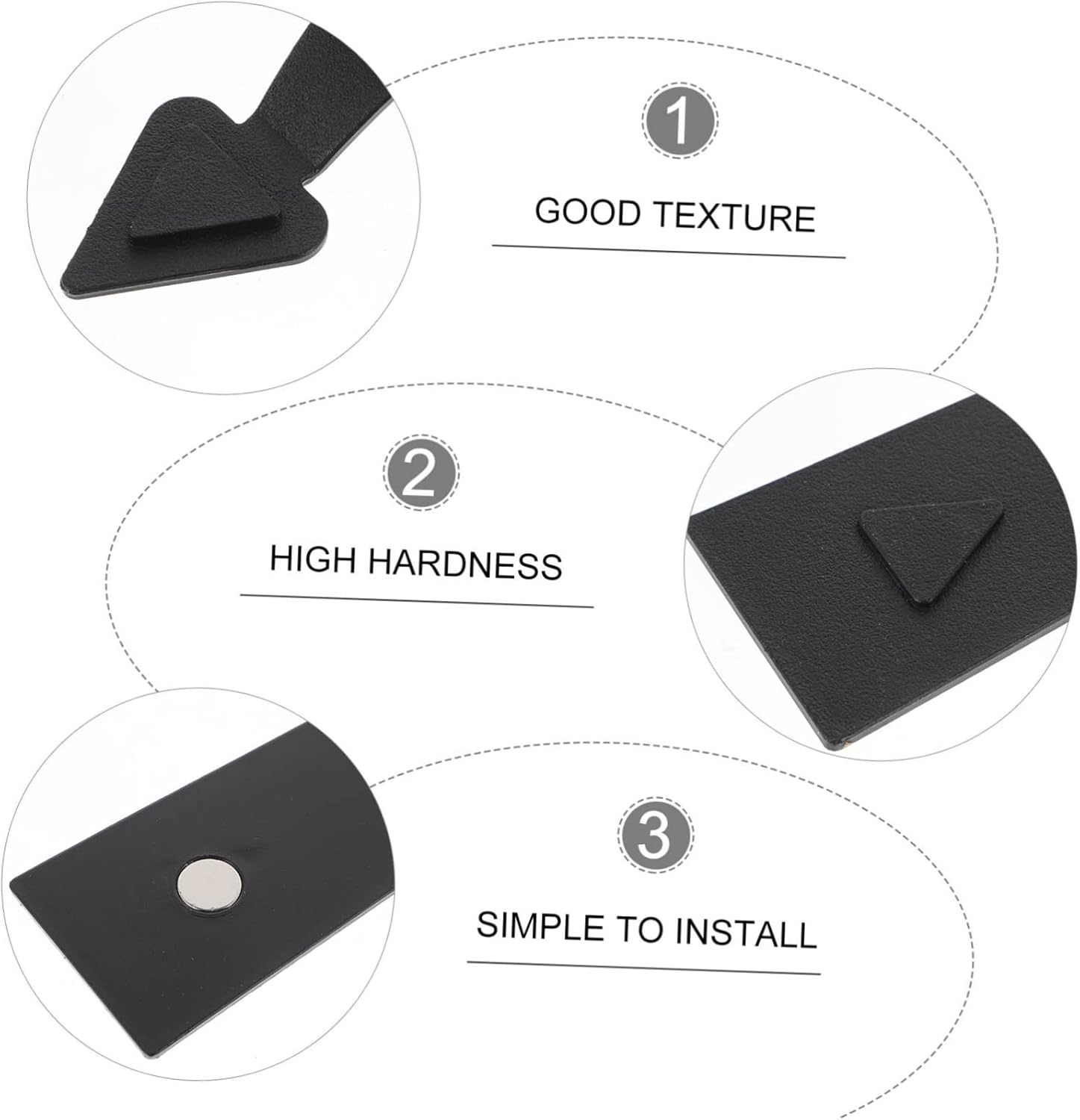 Uonlytech Garage Door Magnets Decorative Hardware Kit Hinge Handles Minimalist Design Easy to Install image number 2