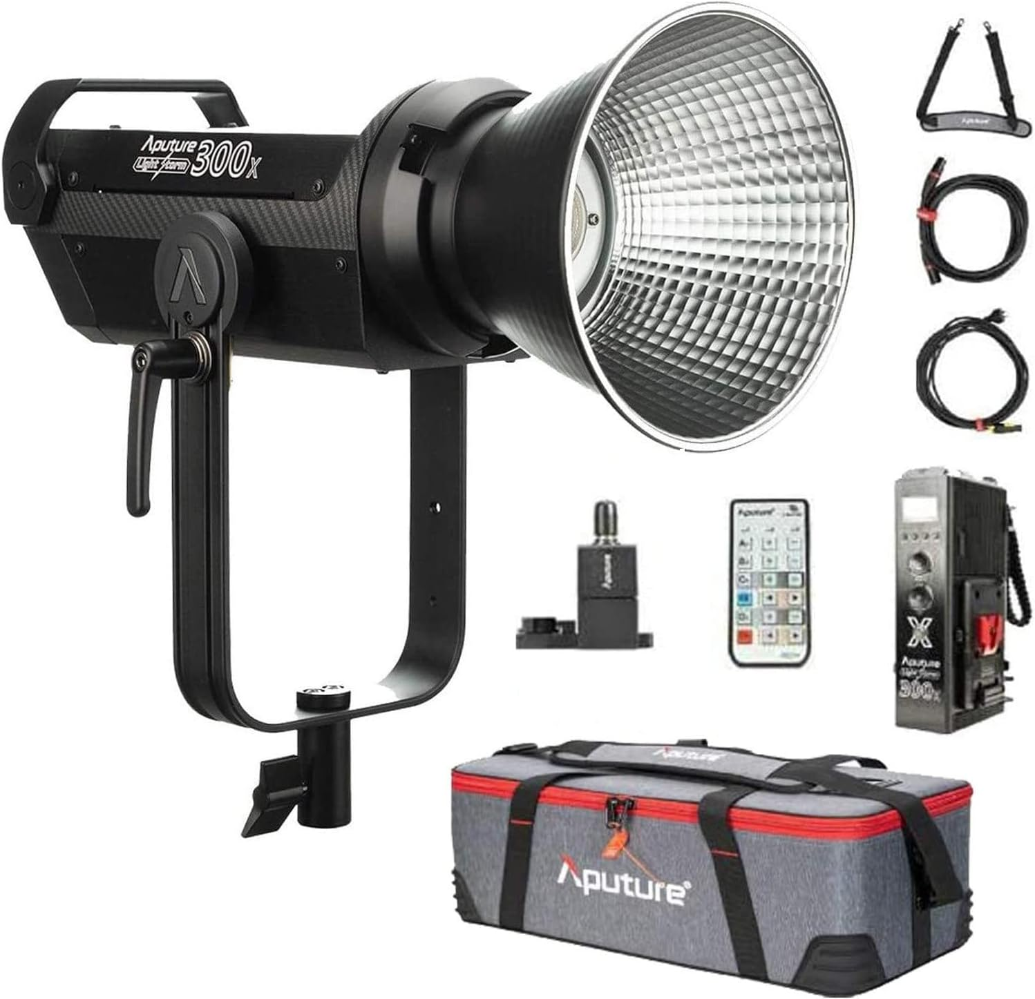 Aputure LS 300X LED Video Light,300W Bi-Color 2700-6500K with Sidus Link App Adjustable Bowens Mount Light for Photography,Outdoor Shooting (V-Mount) image number 3