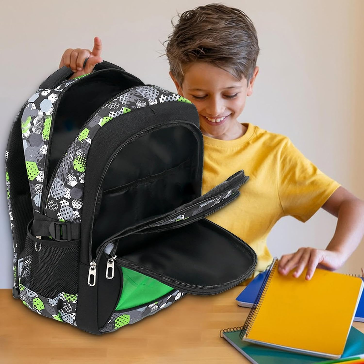 Backpack for School | Large Bookbags Boys Travel Bag | Waterproof, Teen Boys School Backpack, Classic School Bookbags, for Boys & Girls - 35L image number 5