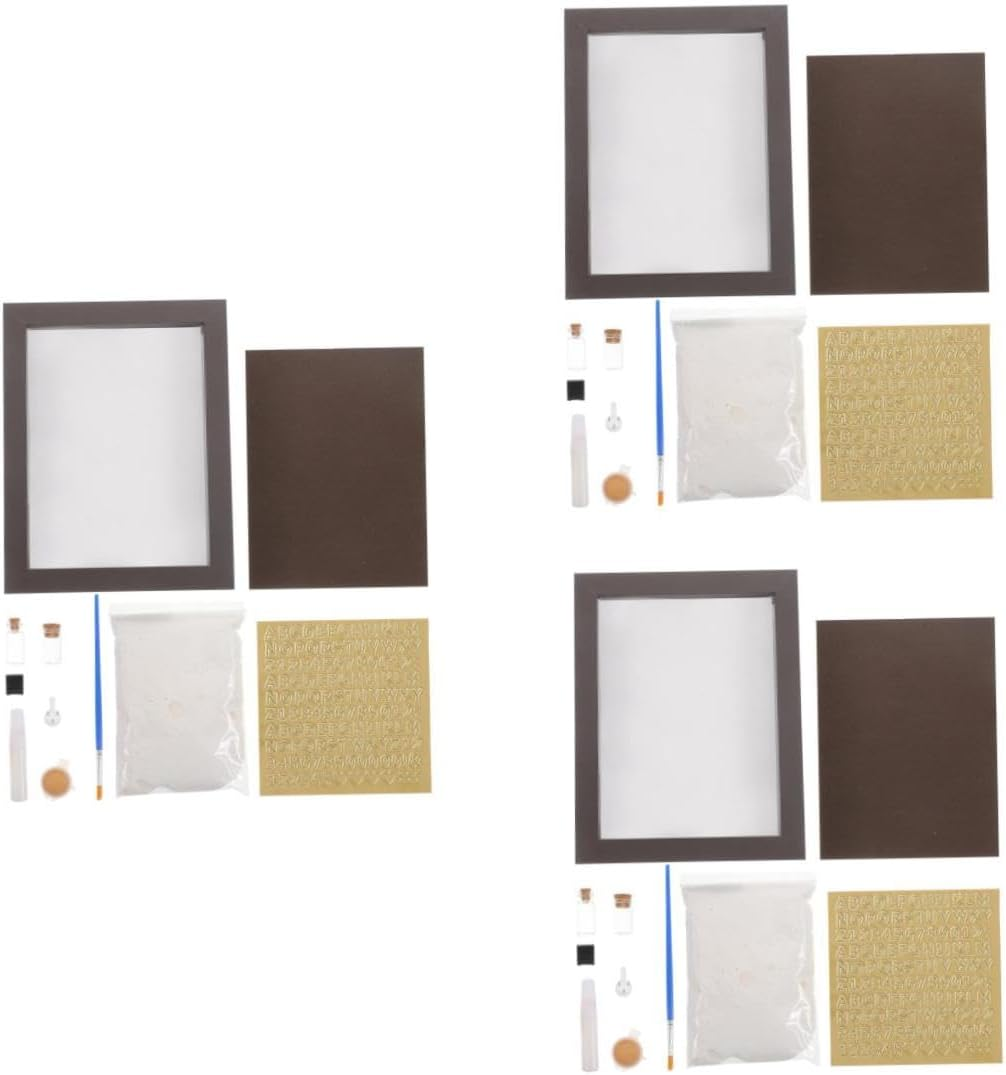 Yardwe 3Pcs Hand and Footprint Keepsake Frame Kit for Newborns Detailed Impressions Easy DIY Shower Nursery Decor First Year Memory Parents and Grandparents image number 6