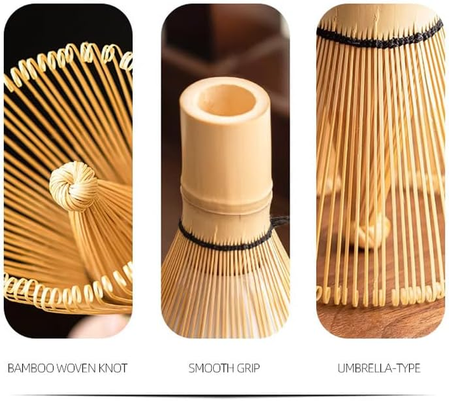 Myrthra Matcha Whisk Set - 8PCS Japanese Matcha Tea Kit for Traditional Tea Ceremony, Japanese Tea Making Tools with Whisk, Ceramic Bowl, Scoop,Tea Mat, Blue&Purple image number 5