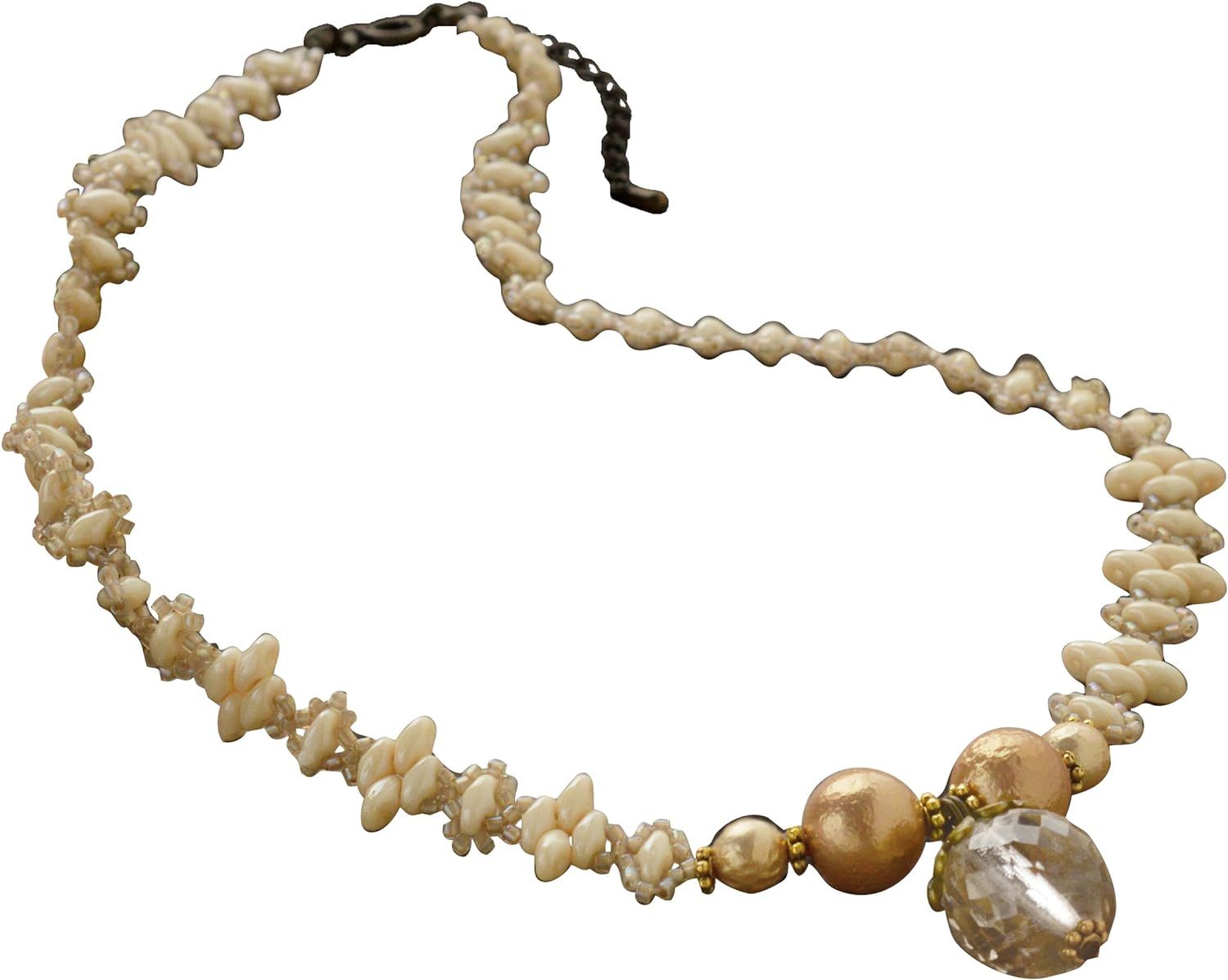 Miyuki BFK-458 Bead Kit, Super Duo Beads, Accessory Kit, Soir Greige Necklace image number 1