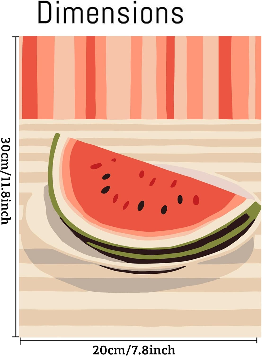 6 Packs Paint by Numbers Kit for Adults, DIY Acrylic Painting on Canvas, Fruit Oil Painting Kits for Home Wall Decor, 7.8X11.8 Inches - Fruit image number 4