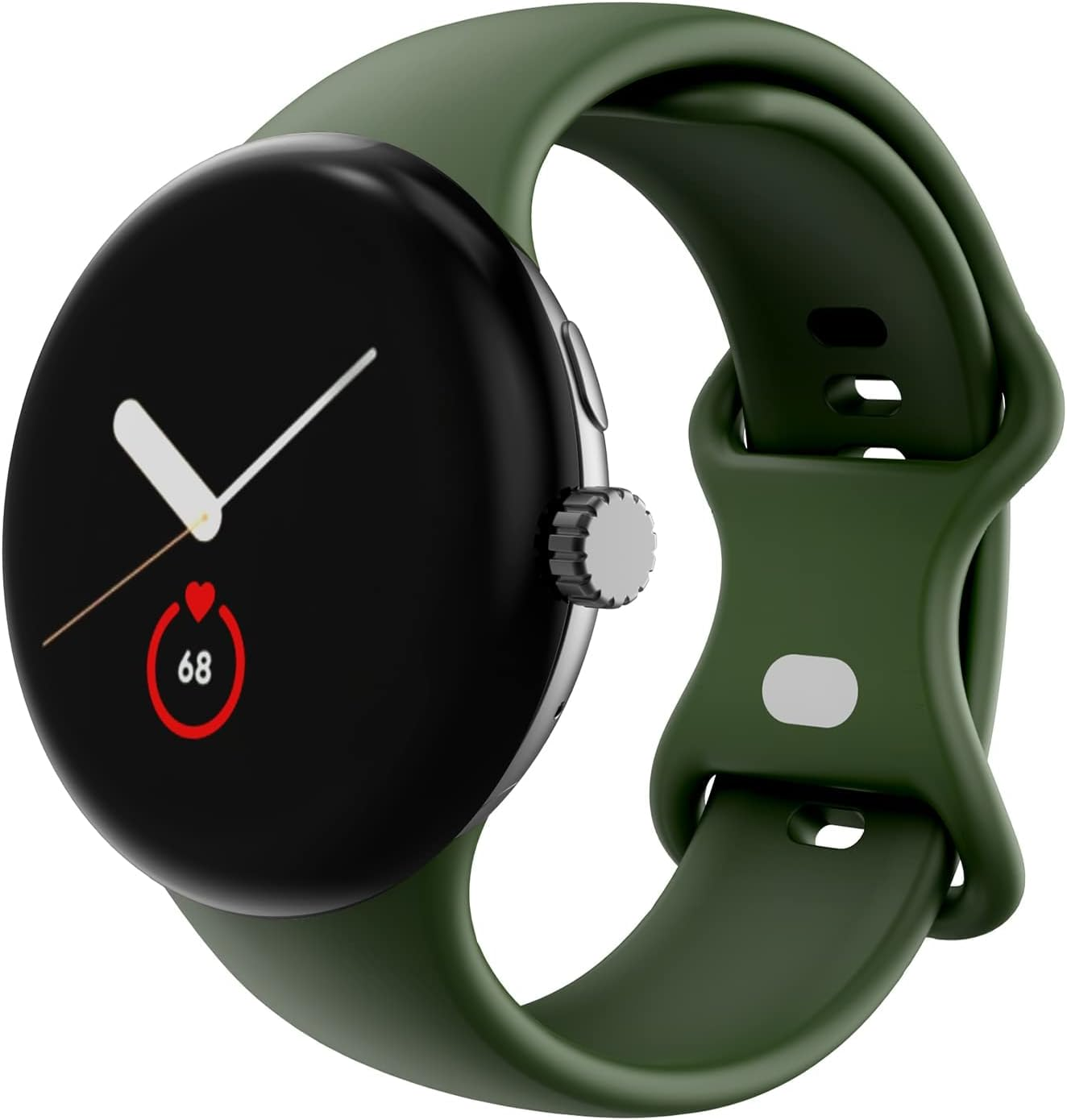 OVERSTEP Compatible with Google Pixel Watch Band, Pixel Watch Soft Silicone Wristband Waterproof Sports Band for Google Pixel Watch 2022 image number 3