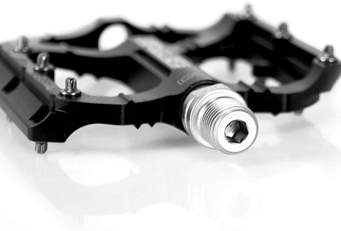 Eacam Road MTB Bike Pedals - Aluminum Alloy Bicycle Pedals - Mountain Bike Pedal with Removable Anti-Skid Nails image number 1