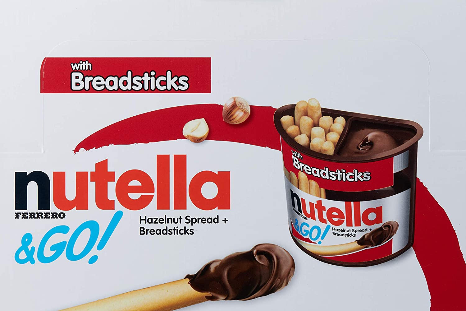 Nutella & Go Hazelnut Spread with Cocoa and Breadsticks, 24 X 48 Grams image number 3