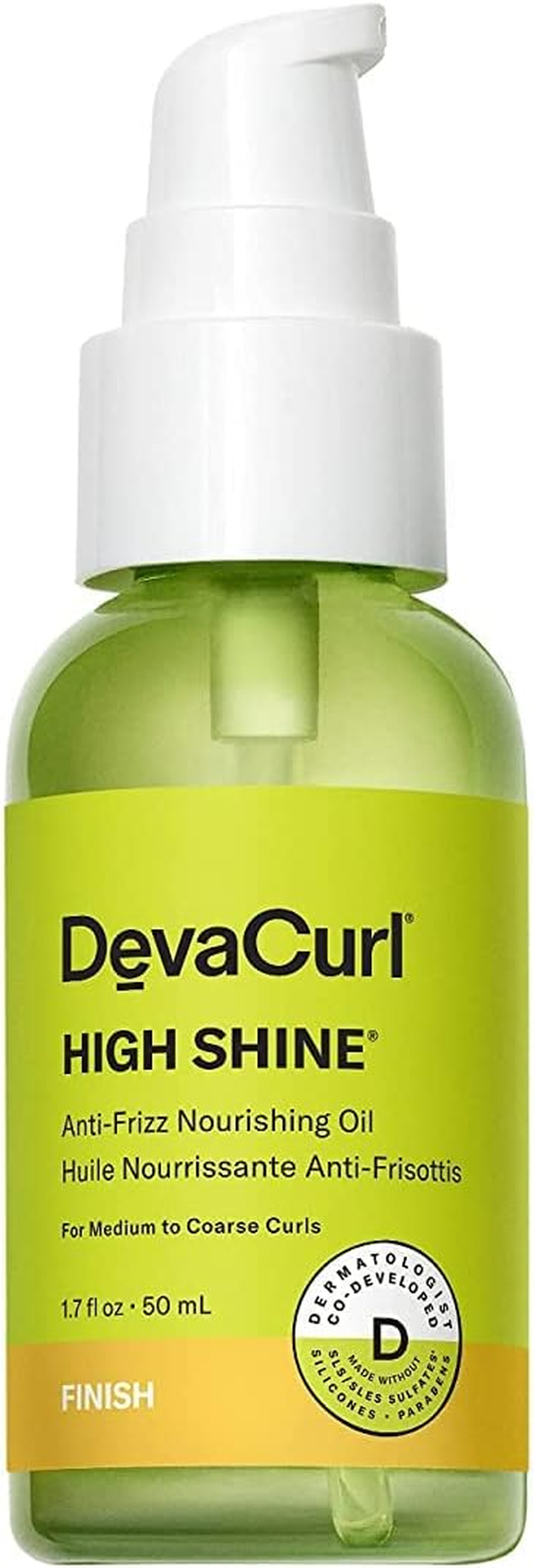 Devacurl High Shine Anti-Frizz Nourishing Oil, Bright Breeze, 1.7 Fl. Oz. image number 3