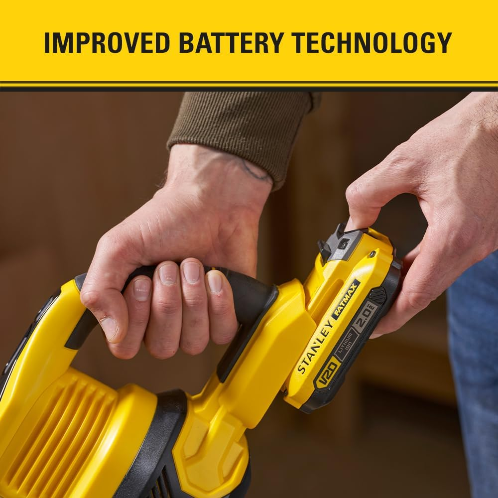 STANLEY FATMAX V20 | 18V Cordless Stick Vacuum Kit - Cyclonic Suction & HEPA Filter for Workshop & Car Clean-Up, 2.0 Ah Battery & Charger image number 6