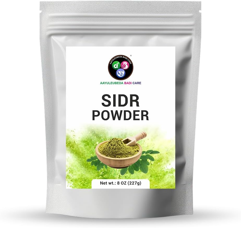 ABC Sidr Powder for Hair and Skin, Handpicked Sidr Leaves Powder 227G (Pack of 1)