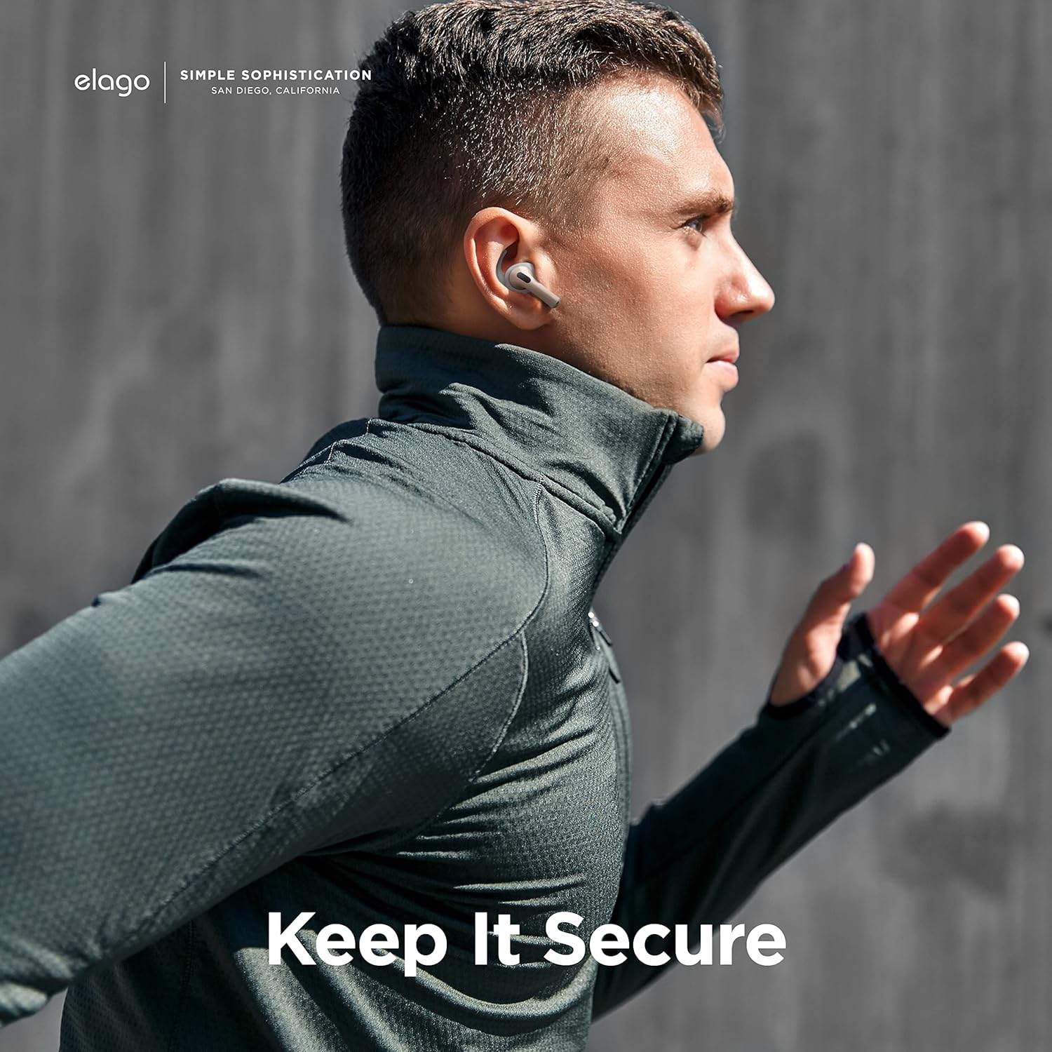 Elago 4 Pairs Replacement Ear Hooks Covers Compatible with Airpods 3 [Added Storage Pouch] anti Slip Ergonomic Ear Tips, 2 Pairs Small & 2 Pairs Large Size Compatible with Airpods 3 (Nightglow Blue) - Nightglow Blue image number 3