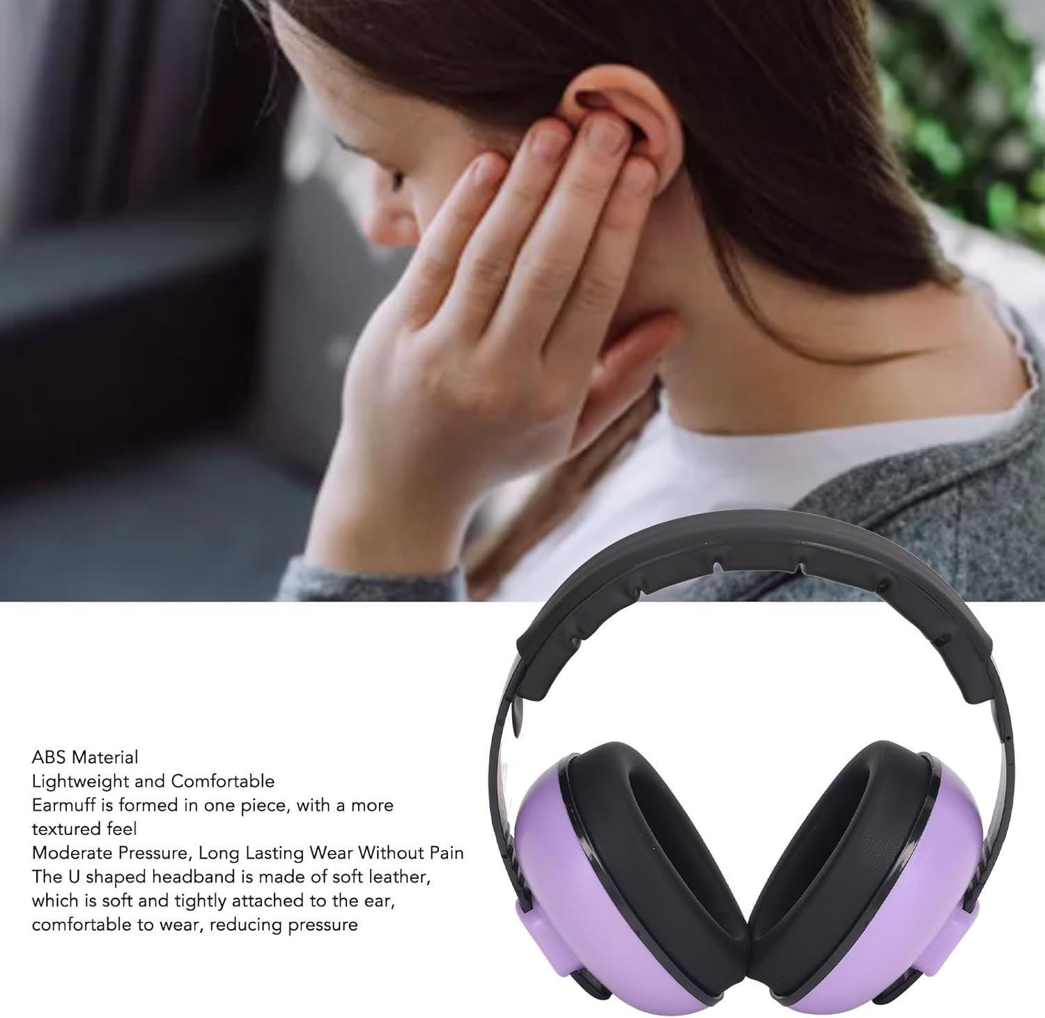 Noise Reducing Headphone, Foldable Noise Cancelling Headphones, Comfortable Headband, 35Db High Noise Cancelling Ear Muffs, Versatile Usage, Noise Reduction Earmuffs For image number 4
