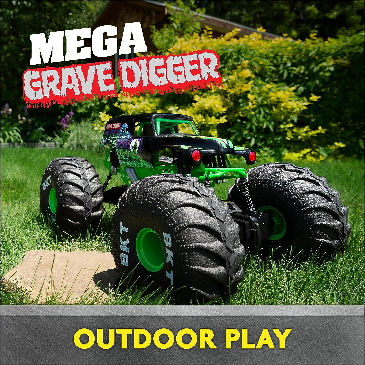 Monster Jam RC Mega Grave Digger Refresh Remote Control Monster Truck image number 6