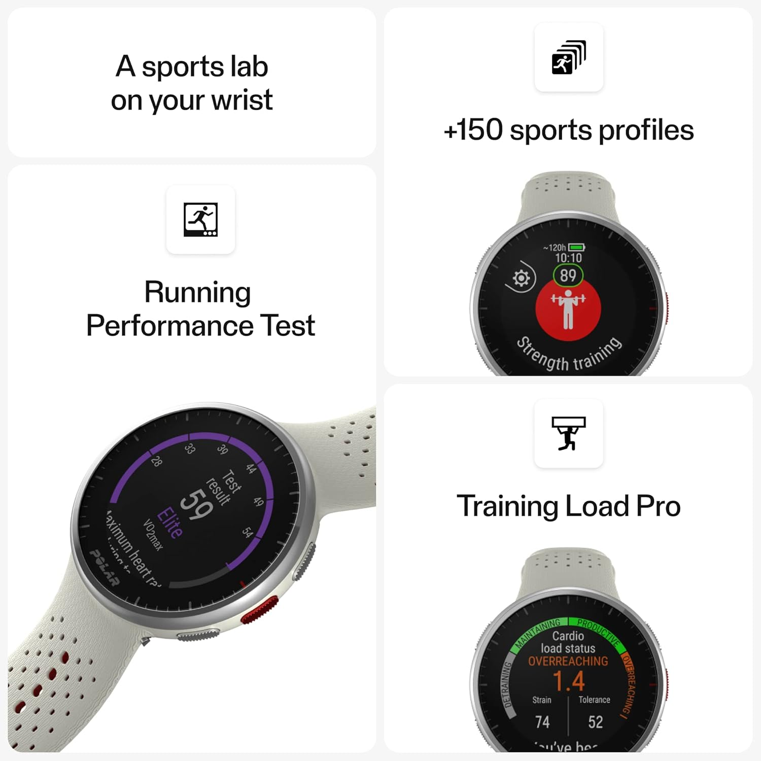 Polar Pacer Pro - Advanced GPS Sports Watch, Wrist Heart Rate Monitor, Smart Watch for Men and Women, Workout Running Watch, Training Program & Health Recovery Tools, Sleep Monitor & Activity Tracker - Grey-Black image number 2
