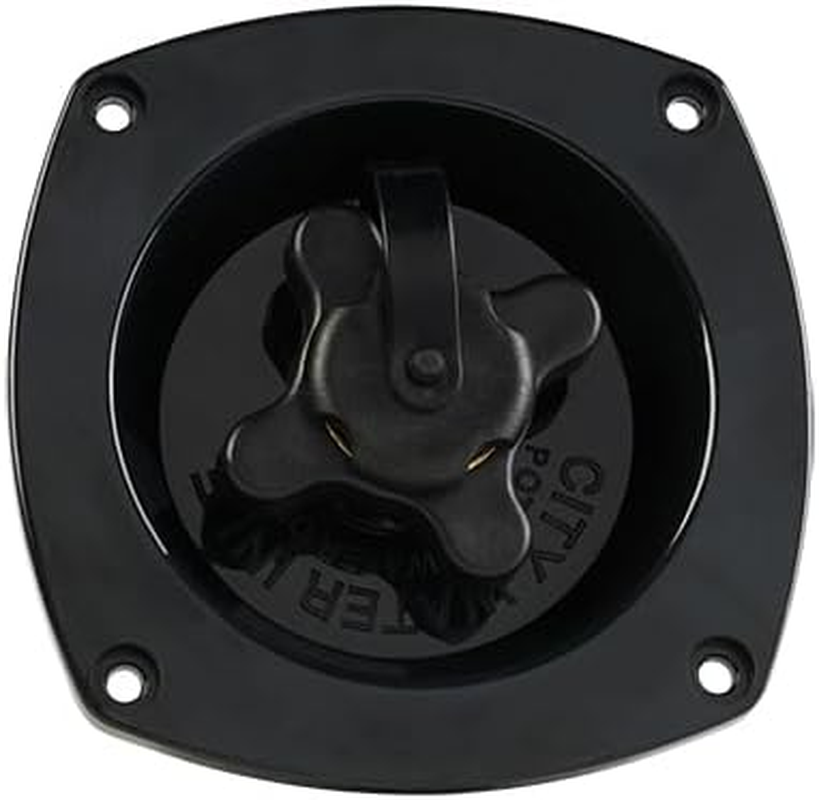 SEAFLO Wall Mount Pressure Regulated Water Inlet (Black)