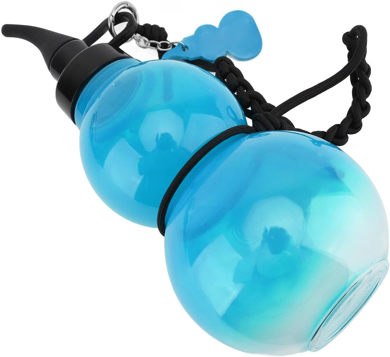 Bewinner Gourd Water Bottle, Gourd Sports Travel Water Bottle for Gym, 800ML Chinese Retro Inspired Gourd Style Water Bottle, Game Peripheral Gourd Water Bottle for Outdoor (Blue) image number 5