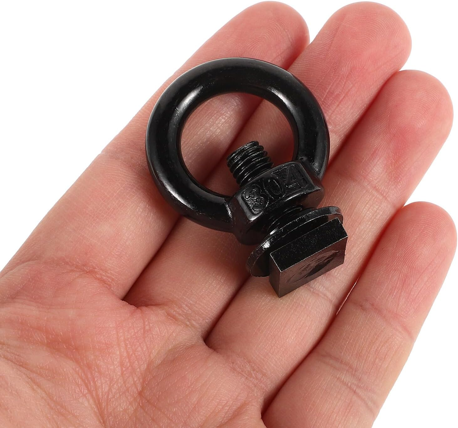 Heavy Duty T Slot Roof Rack Bolt M8 Black Eye Hook, Versatile T Track Accessories for Kayak Tie down and Cargo Mount, Compatible Truck and Vehicle Roof Rail Systems image number 6