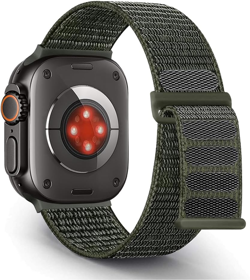 Gewhineul Sport Loop Band Compatible for Apple Watch Ultra 49Mm 46Mm 45Mm 44Mm 42Mm 41Mm 40Mm 38Mm, Soft Nylon Replacement Strap Compatible with Iwatch Ultra 2/Series 10/9/8/7/6/5/4/3/2/1/SE