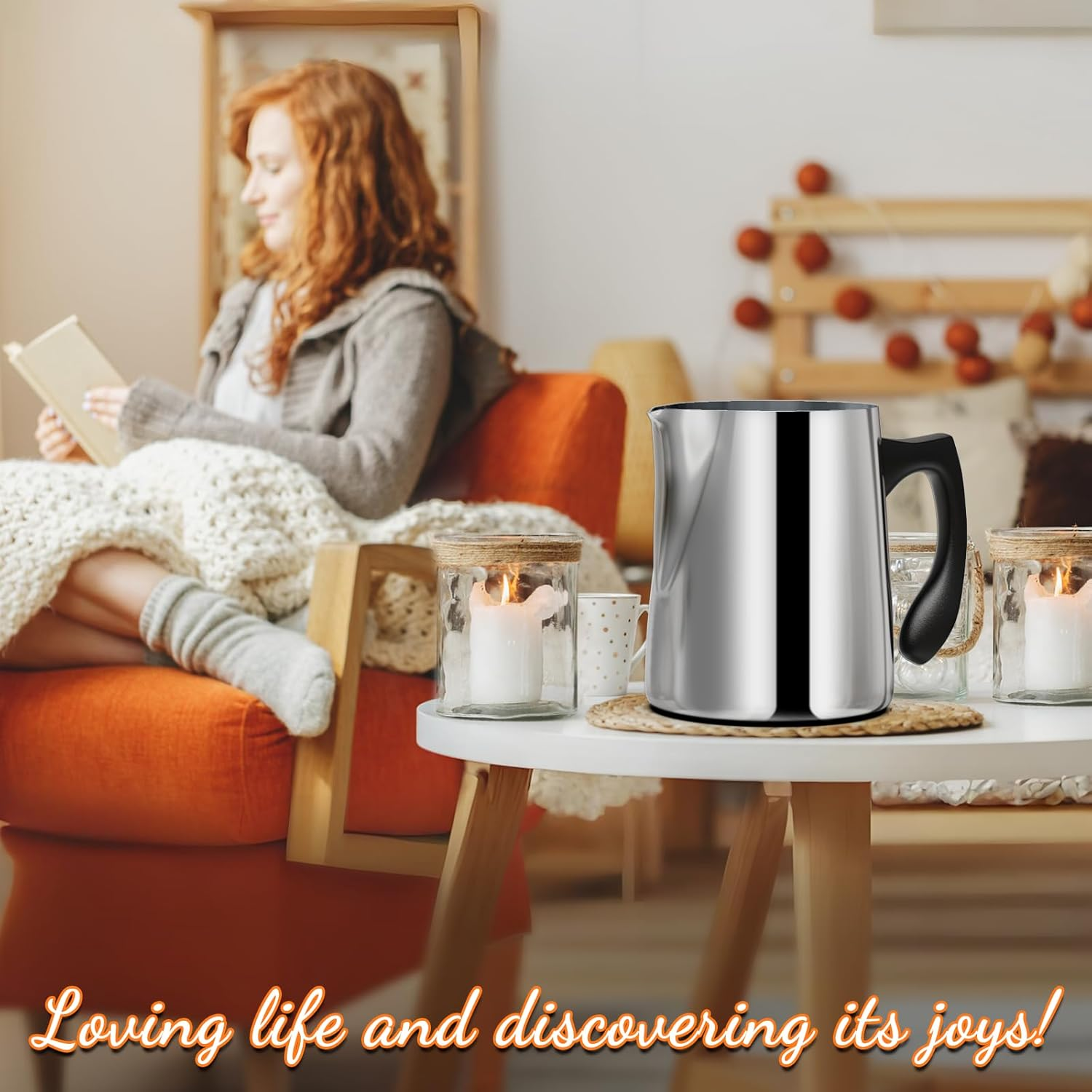 Casaculina Candle Making Pouring Pot, 32Oz Stainless Steel Wax Melting Pot with Heat-Resistant Handle, Double Boiler Candle Making Pitcher with Dripless Pouring Spout Design image number 3