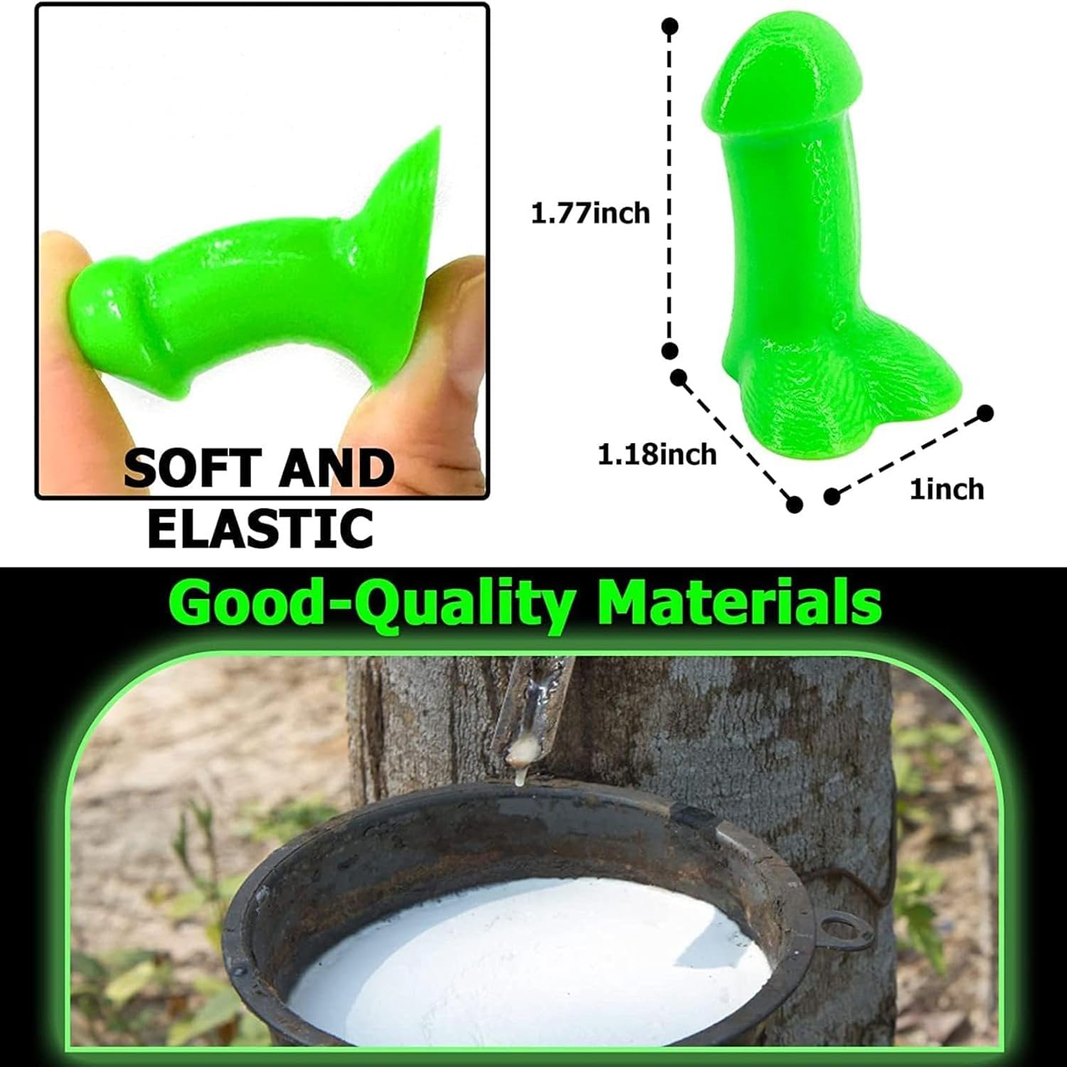 XIANZHAO Prank Luminous Universal Valve Stem Caps,Funny Airtight Luminous Perfect Prank Tire Caps Great for Pranks Gift Bachelorette Parties Dust Prevention Fit Cars, Truck,Bike，Motorcycles (4Pc) image number 2