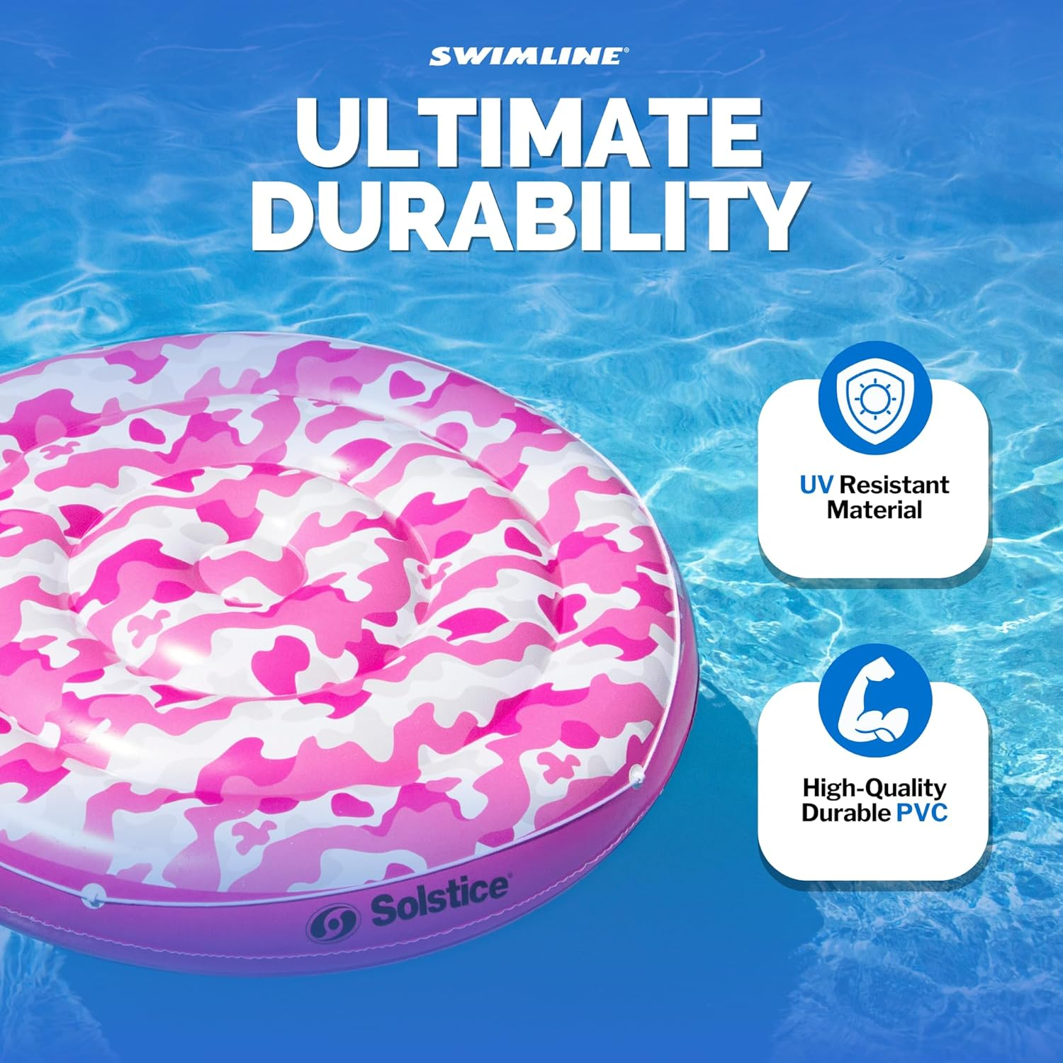 Solstice 16156 Camo Print Inflatable Pool Island