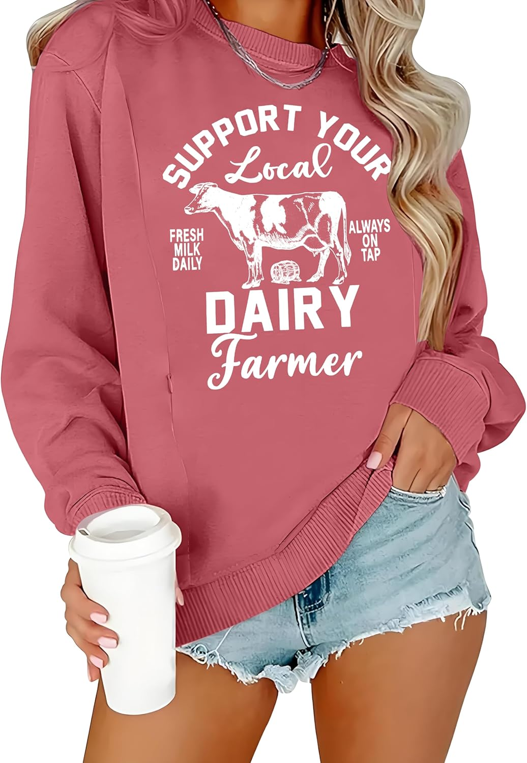 ASTANFY Maternity Nursing Sweatshirts for Breastfeeding Women Friendly Zipper Nursing Sweatshirt Mama Breast Feeding Sweater