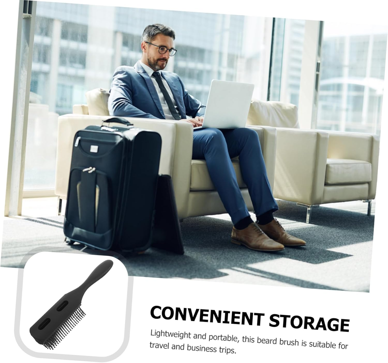 Healeved Detangling Hair Brush for Men Women Static Comb with Ribbed Teeth Scalp Massaging Styling Tool for Wet Dry Hair Salon Home Use image number 5