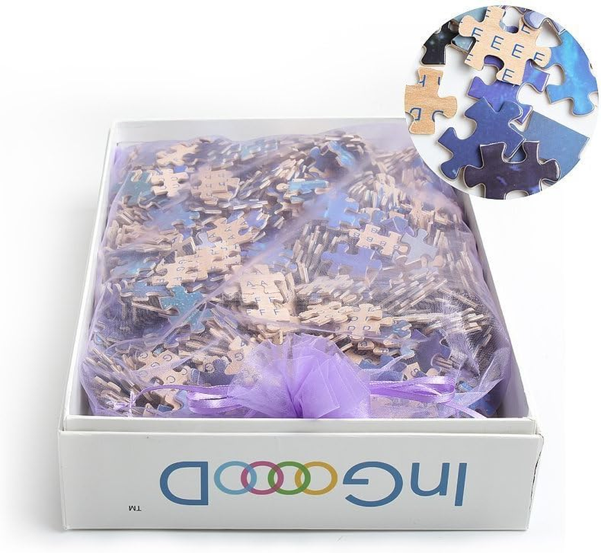 Ingooood Jigsaw Puzzles 1000 Pieces- Imagination Series Fantasy Romantic Star Sea