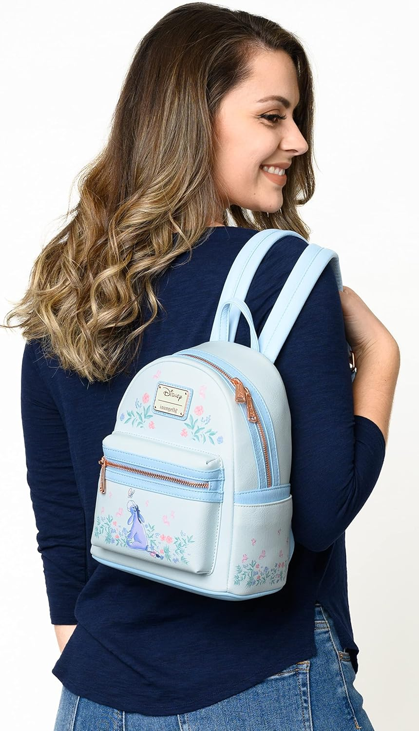 Loungefly Winnie the Pooh Eeyore Floral Mini Backpack image number 5